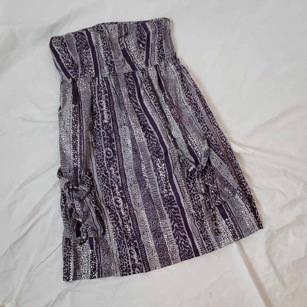 Gap strapless dress.